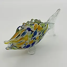 Стеклянная скульптура Рыбка, Мурано, Италия, гутная техника, 1970-1990