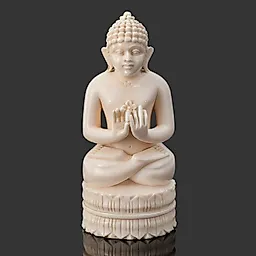 Резная статуэтка Будды из кости, Индия, 1960-1980 гг.