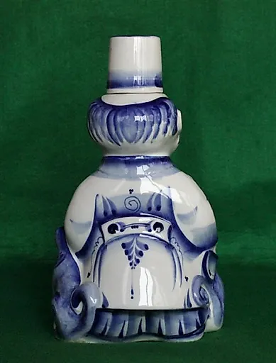 Штоф Доктор Айболит, авторская гжель, - View 3