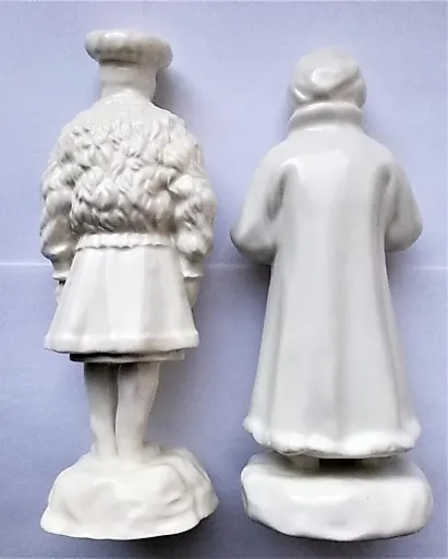 Две фарфоровые статуэтки народы России - View 3