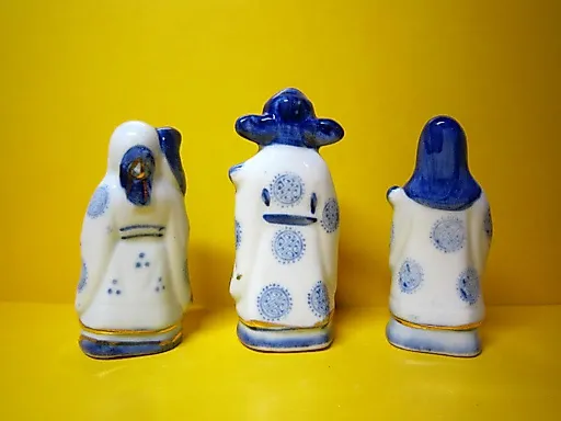 Набор Монахи Шоусин гжель - View 2