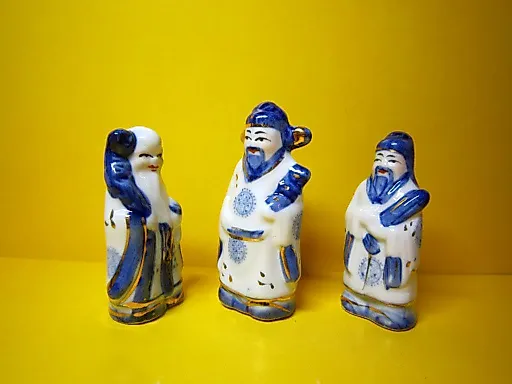 Набор Монахи Шоусин гжель - View 3