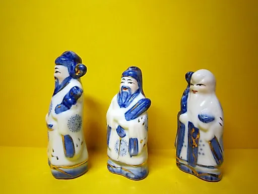 Набор Монахи Шоусин гжель - View 4