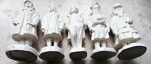 Фарфоровые статуэтки пять штук Народы России. - View 4