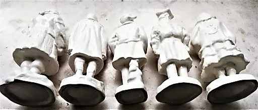 Фарфоровые статуэтки пять штук Народы России. - View 5