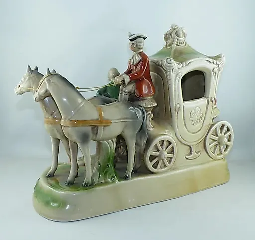 Фарфоровый вагон в стиле рококо - Два всадника - View 3