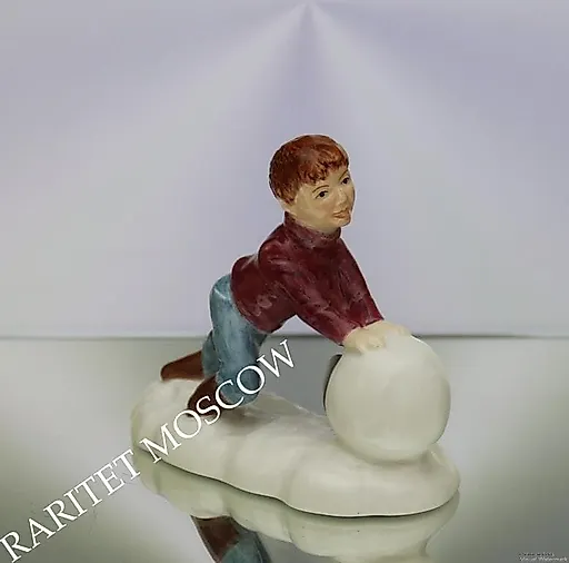 Мальчик снеговик фарфор Beswick Англия - View 2