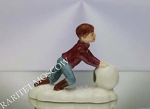 Мальчик снеговик фарфор Beswick Англия - View 3