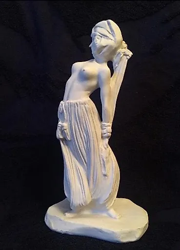 Статуэтка восточной танцовщицы. Бисквит Франция. Подпись: CR-CIR - View 2