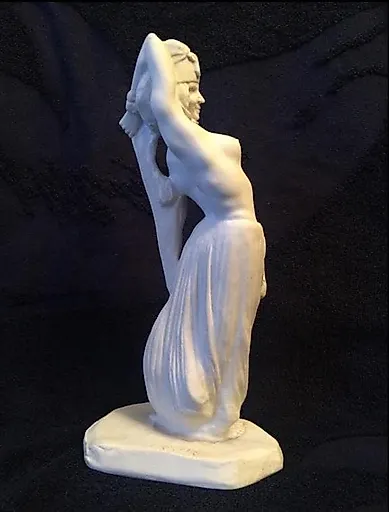 Статуэтка восточной танцовщицы. Бисквит Франция. Подпись: CR-CIR - View 4