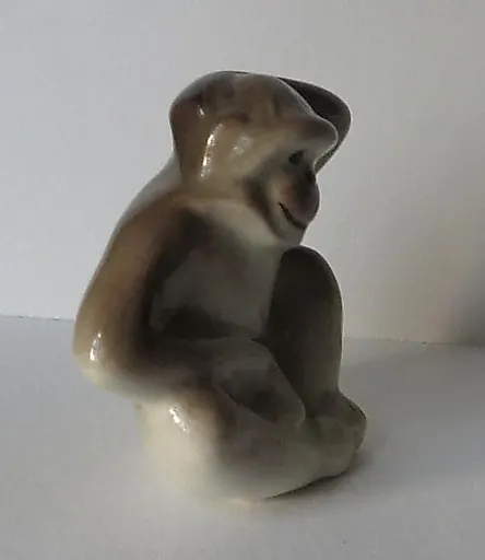 ОБЕЗЬЯНА скульптура ЛФЗ СССР кон. 1980-х - View 2