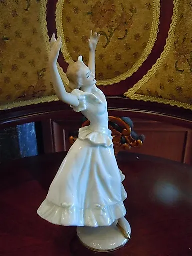 Танцовщица, Валлендорф, Германия 1960гг, выс-25см - View 5