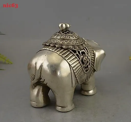 Курильница Слон тибетское серебро - View 2