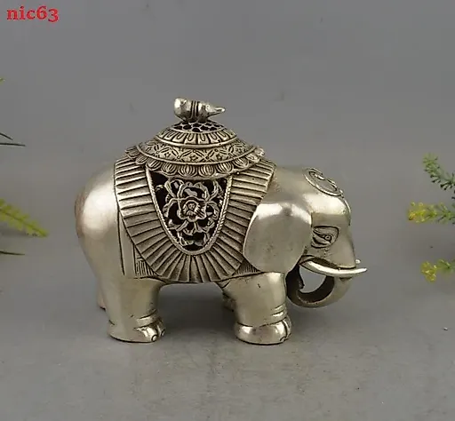 Курильница Слон тибетское серебро - View 3