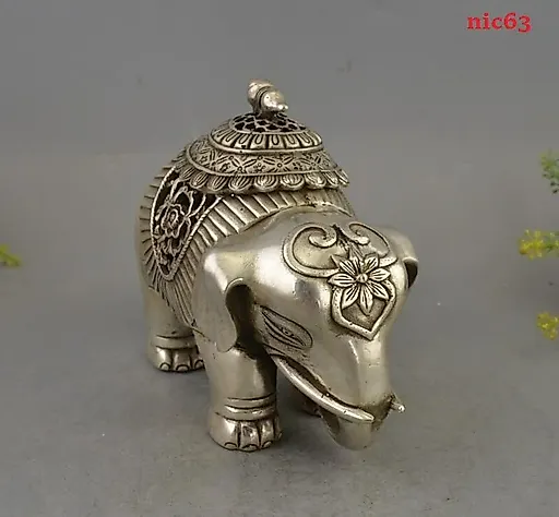 Курильница Слон тибетское серебро - View 5