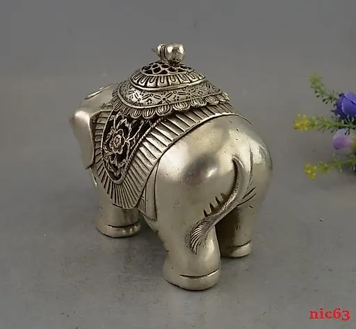 Курильница Слон тибетское серебро - View 6
