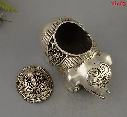 Курильница Слон тибетское серебро - View 7