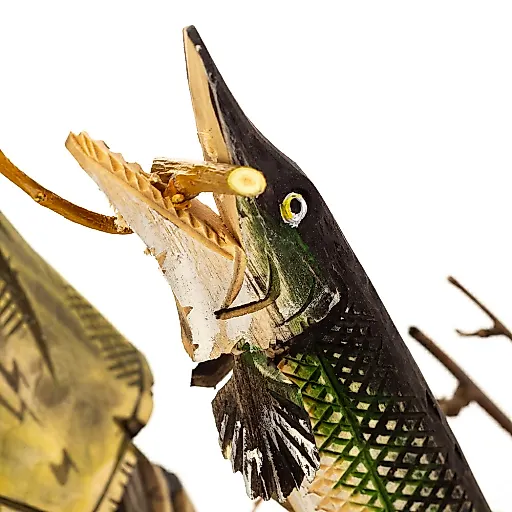 Резьба по дереву. Скульптура «Рыбак» - View 3