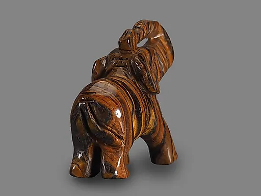 Слон из тигрового глаза - View 3