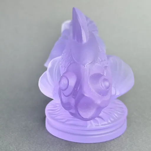 Gold Fish из аметистового стекла дизайн 1930г. Г. Хоффманн Чехия 21 в - View 3