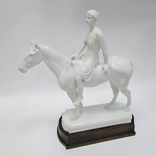 Фигурка «Амазонка» Ар деко 1920 годы KPM Берлин - View 3