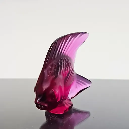 Хрустальная рыбка фиолетового оттенка - View 2