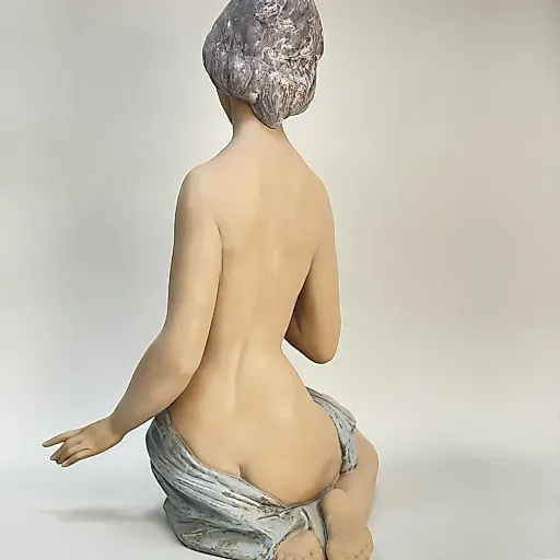 Фарфоровая скульптура LLADRO «Обнаженная девушка и роза» 1978 г Испания - View 5