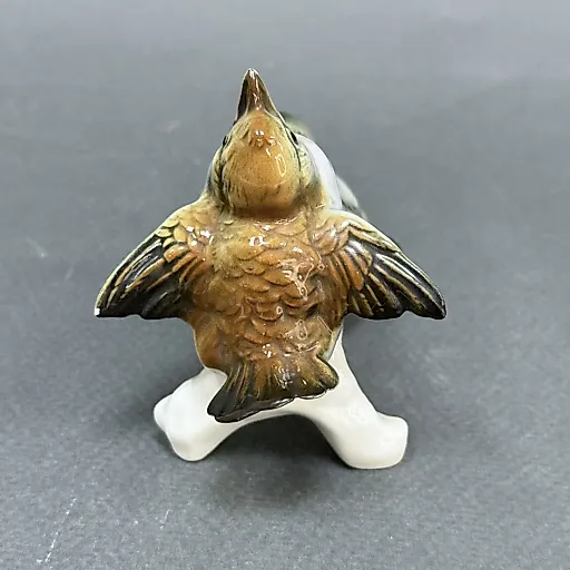 Винтажная статуэтка "Воробьи на ветке". Германия, Карл Энс - View 2