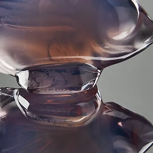 Хрустальная рыбка дымчато-сиреневого оттенка - View 5