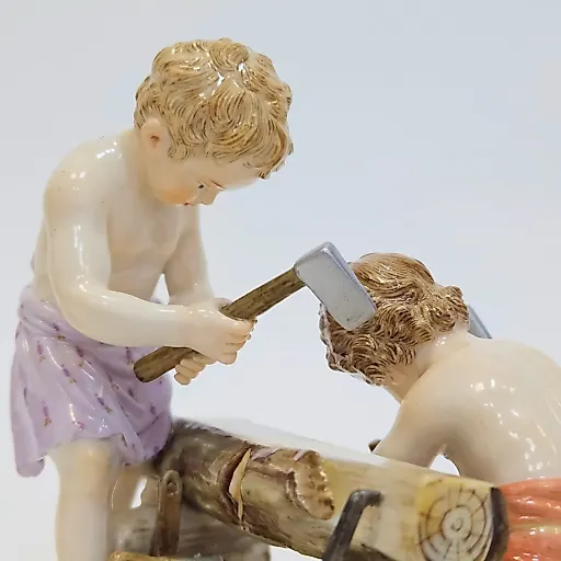 Статуэтка Амуры в роли плотников - View 6