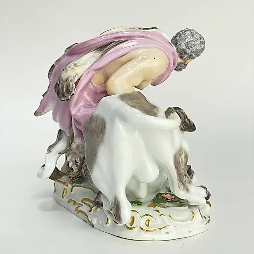 Статуэтка Геракл с Ахиллесом в роли быка 1860 Германия - View 4