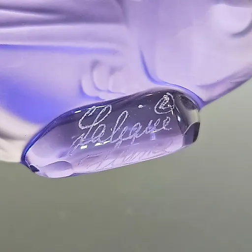 Хрустальная рыбка фиолетового оттенка - View 6