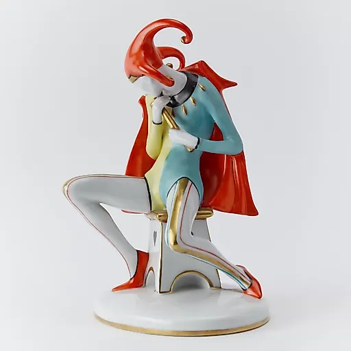 Лимитированная серия! Статуэтка "Арлекин в красном" из серии «Карнавал» - View 2