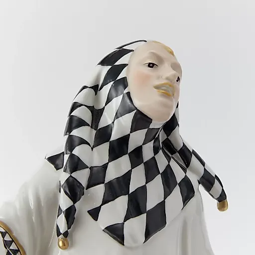 Старинная фарфоровая статуэтка "Шут" - View 8