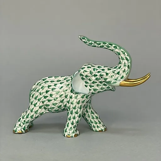 Фигурка Слон с поднятым хоботом Herend 1960-1970гг Венгрия - View 2