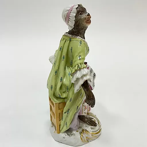 Статуэтка "Обезьяна с нотами" 1900е г - View 2