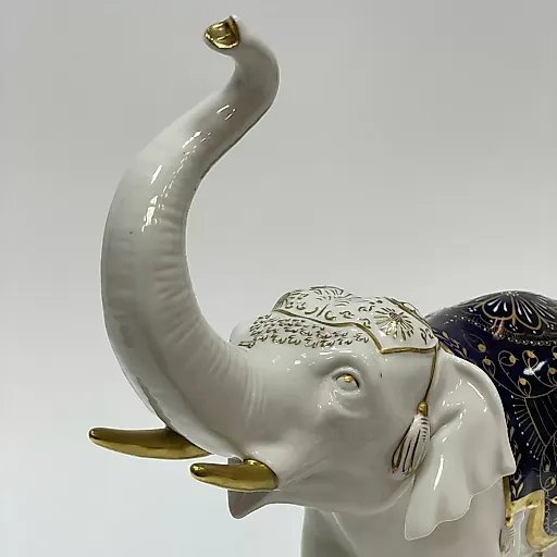 Фигурка "Индийский слон с поднятым хоботом" 1930е гг - View 6