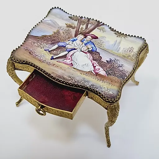 Набор - миниатюра мебели из венской бронзы, 1890-95гг - View 11