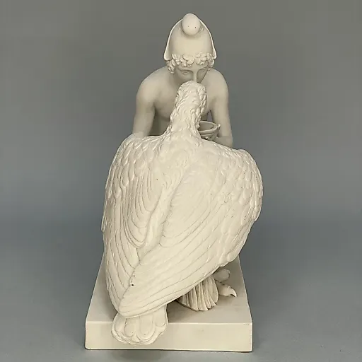 Скульптурная группа Юпитер и Ганимед Королевского Копенгагенского Бисквитного Фарфора вторая половина 19 века - View 7