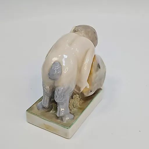 Статуэтка Фавн на камне с ящерицей Карл Энс 1945-72гг - View 3