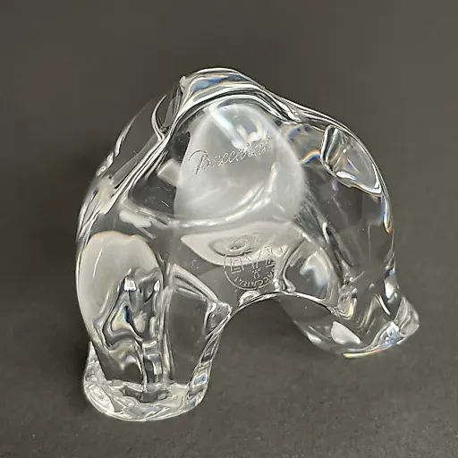 Коллекционная хрустальная статуэтка Медвежонок Тедди ручной работы - View 2