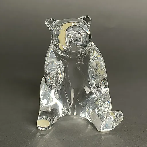 Коллекционная хрустальная статуэтка медвежонка ручной работы дизайн LOET - View 3