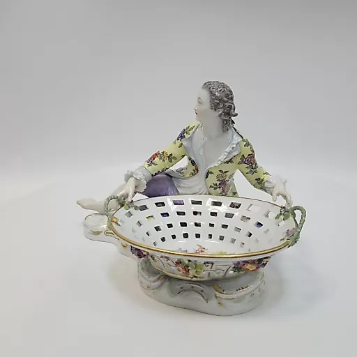 Конфетница с фигуркой юноши 19в - View 2