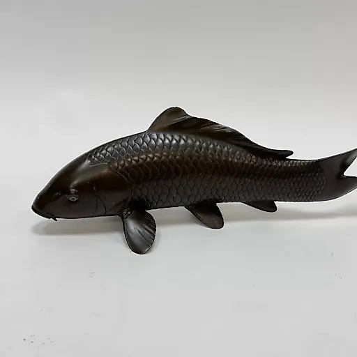 Окимоно "Рыба Карп" период Мейдзи Япония Токио 1868-1912 гг - View 4