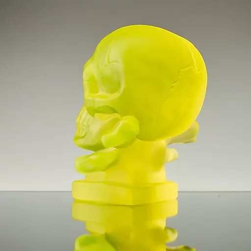 Фигурка Череп урановое стекло - View 9