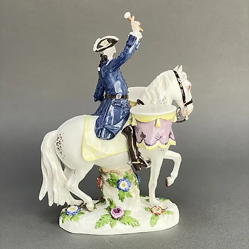 Редкая статуэтка Литаврист на лошади - View 7