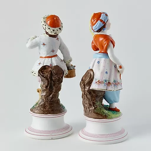 Старинные парные статуэтки "Турок с турчанкой" - View 7