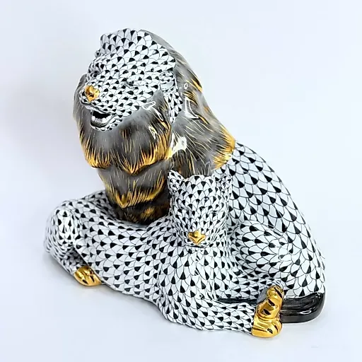 Редкая фигурка "Лев с львицей" Идеальный подарок для знака зодиака - Лев - View 2