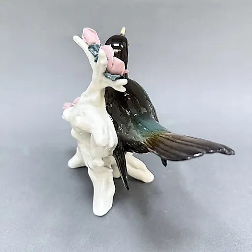 Редкая "Черный дрозд на цветущей ветке" Карл Энс - View 4