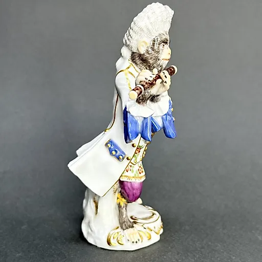 Статуэтка Обезьяна с флейтой из серии обезьяний оркестр Германия 1976 г - View 2